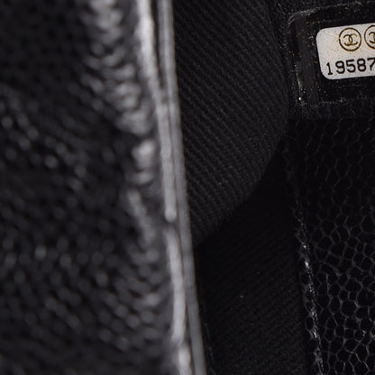 Chanel Crumpled Caviar Coco Pleats Messenger Flap Black 7 of 10