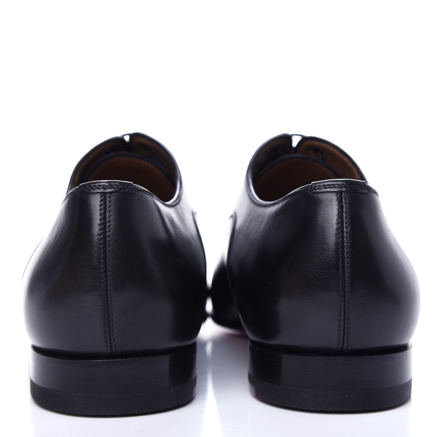 Calfskin Mens Greggo Flat Oxfords 43 Black