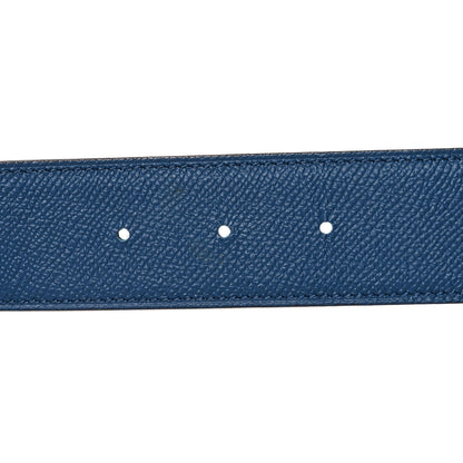Hermes Epsom 32mm Belt Strap 80 Deep Blue Vert Bosphore 4 of 6