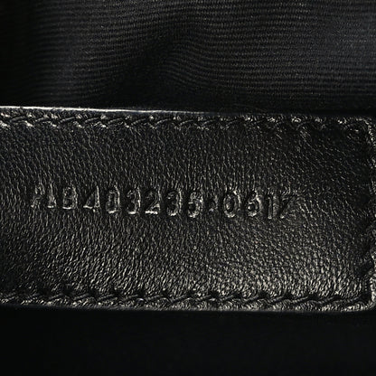 Saint Laurent Calfskin Y Quilted Monogram Loulou Flap Bag Black 8 of 10