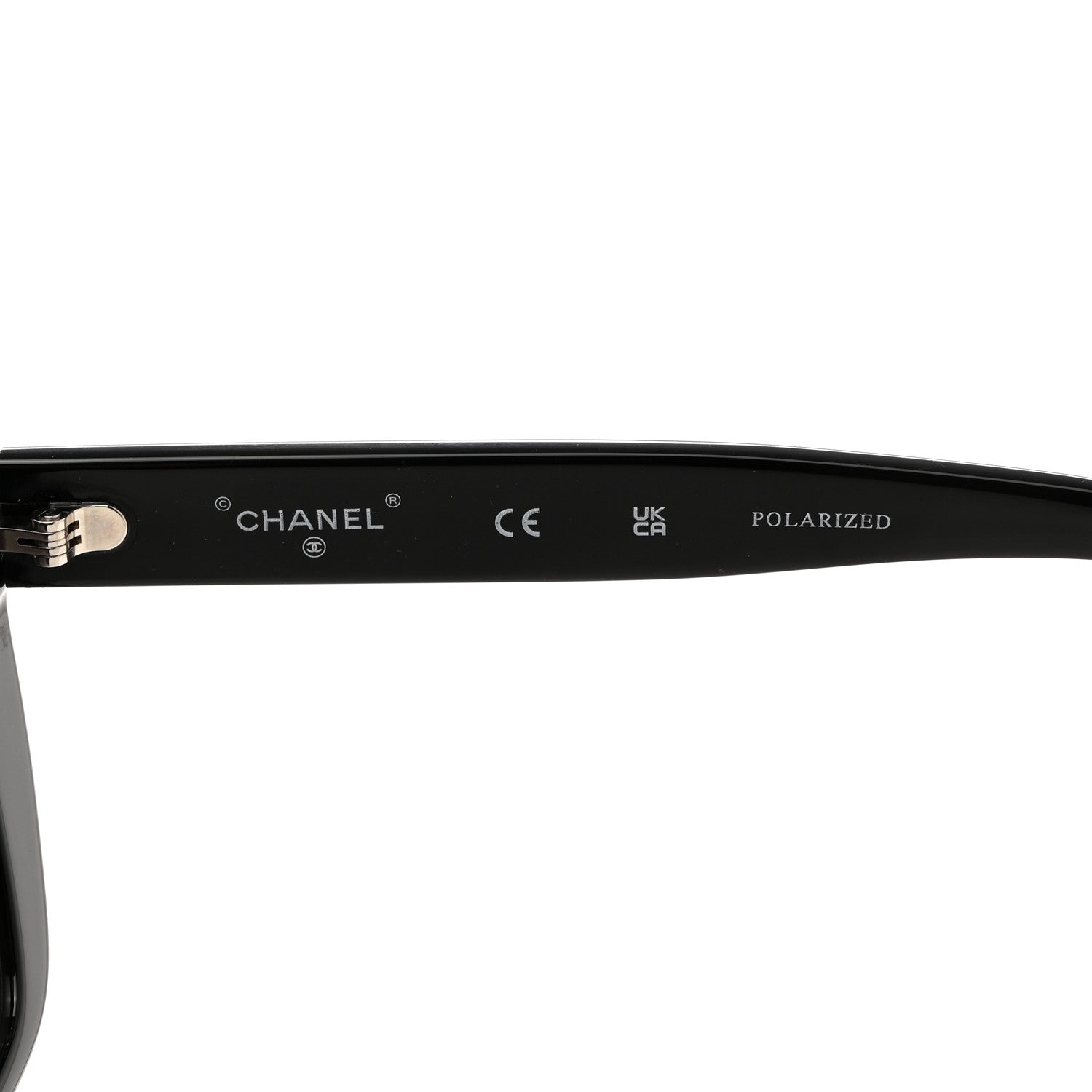 Chanel Acetate Polarized Butterfly Sunglasses 71548A Black 6 of 8