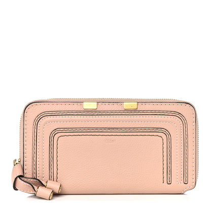 Chloe Grained Calfskin Marcie Long Zip Around Wallet Clay 1 of 14
