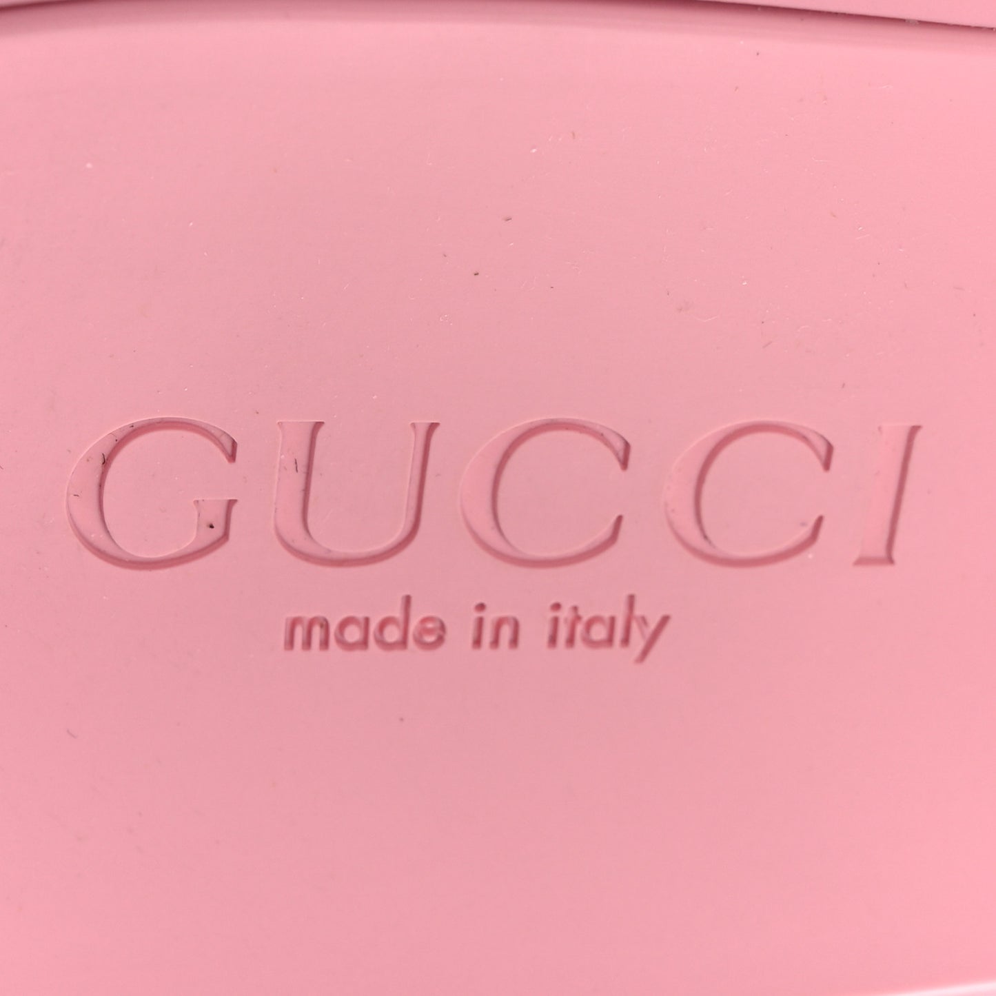 Rubber Gucci Logo Womens Platform 20/60mm Slide Sandals 41 Wild Rose