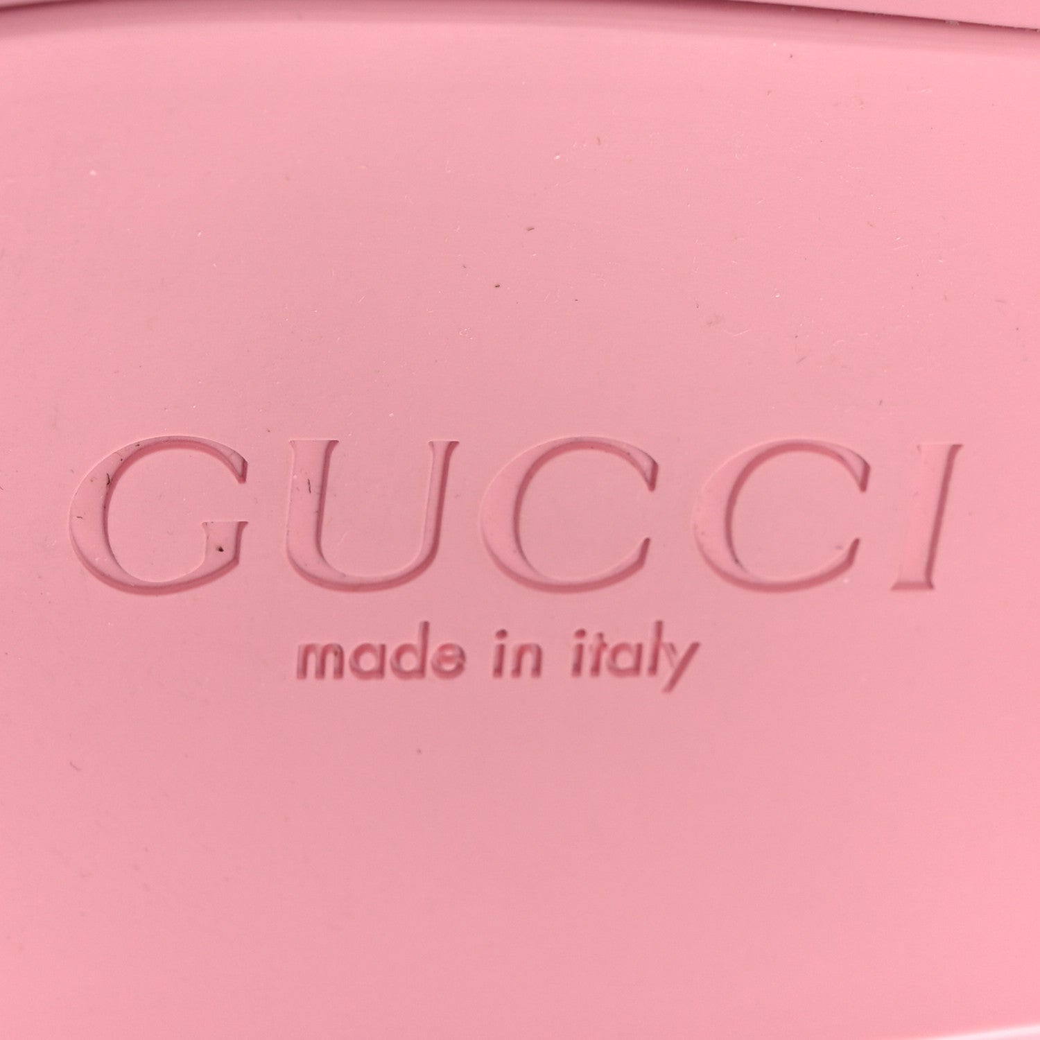 Gucci Rubber Gucci Logo Womens Platform 20/60mm Slide Sandals 41 Wild Rose 9 of 12