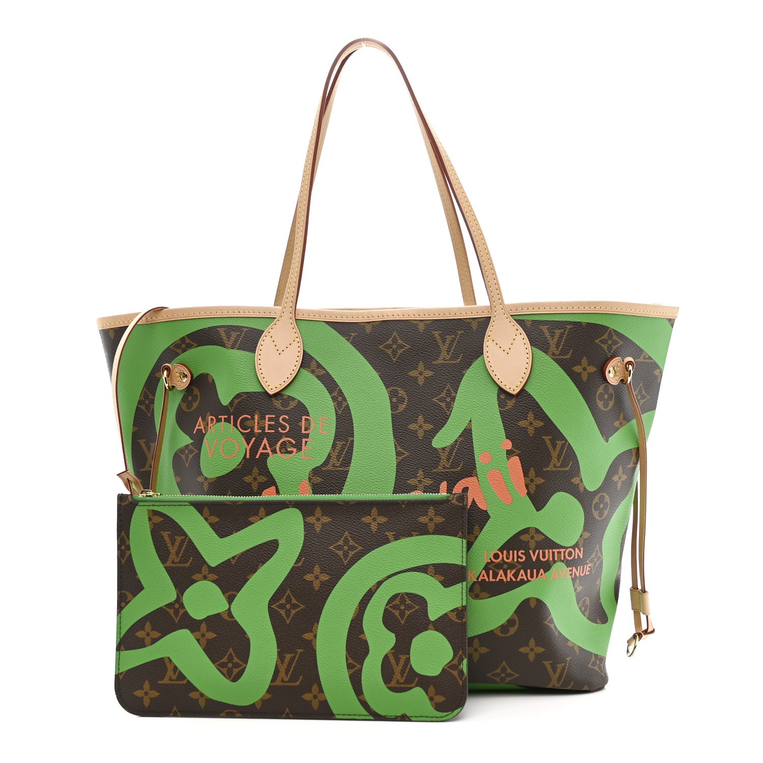 Louis Vuitton Monogram Tahitienne Hawaii Neverfull MM 3 of 12