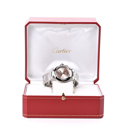 Cartier Stainless Steel 35mm Pasha C Big Date Automatic Watch Pink 7 of 7