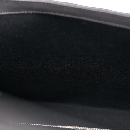 Saint Laurent Grain De Poudre Textured Mixed Matelasse Large Triquilt Monogram Satchel Earth 12 of 13