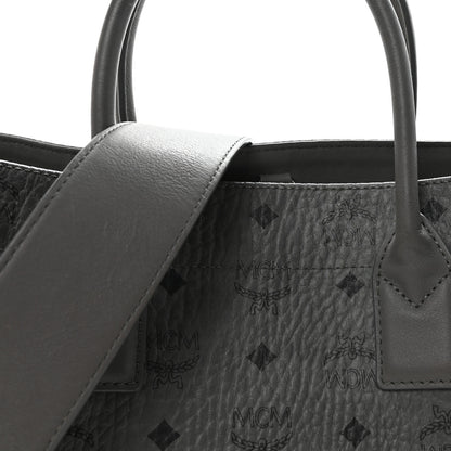 MCM Visetos Large Munchen Tote Grey 8 of 10