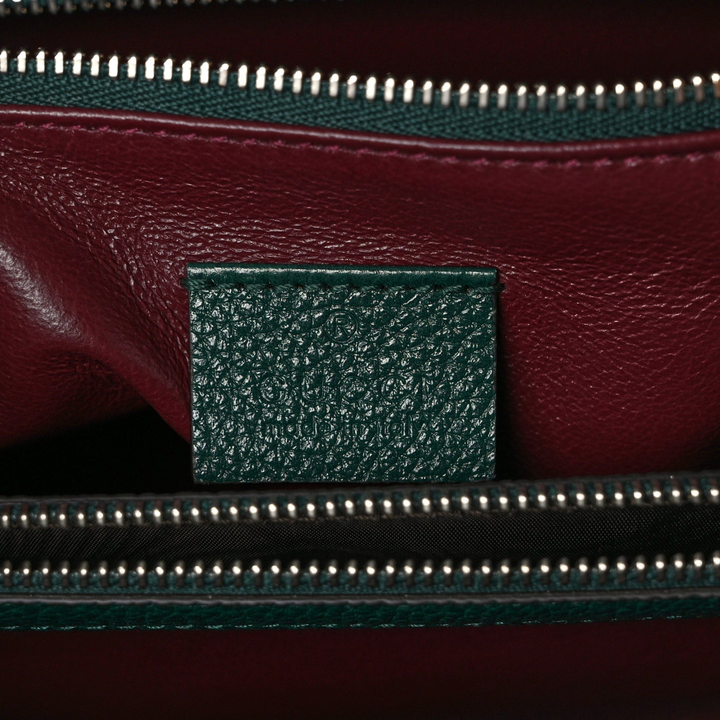 Grainy Calfskin Small Zumi Top Handle Bag Vintage Green