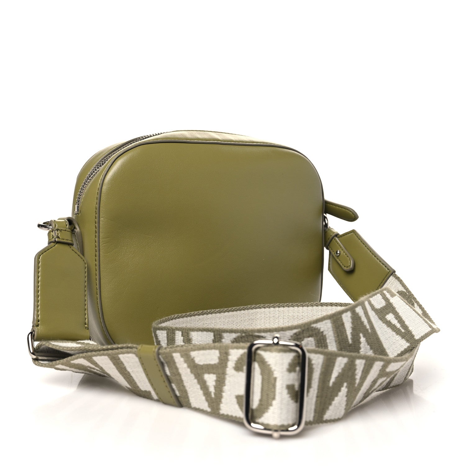 Stella McCartney Eco Alter Nappa Perforated Logo Mini Bag Green 3 of 9