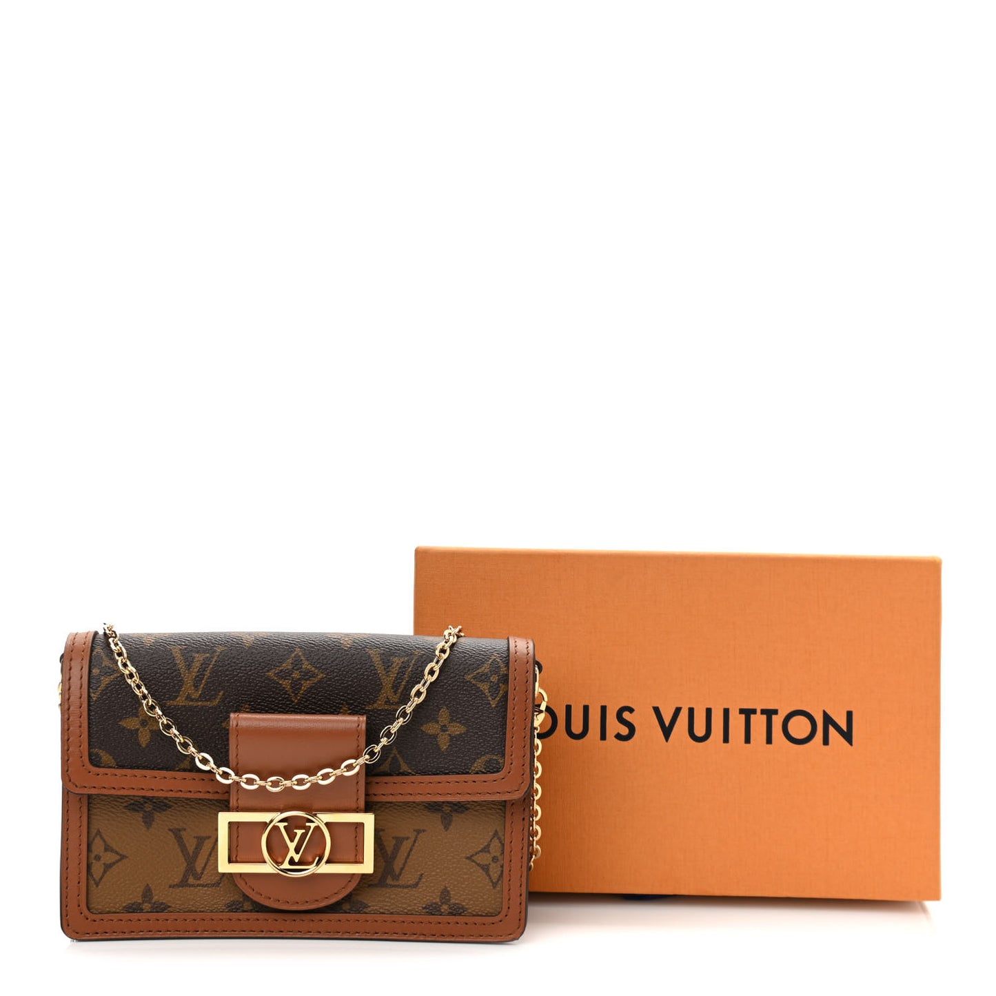 Reverse Monogram Dauphine Chain Wallet