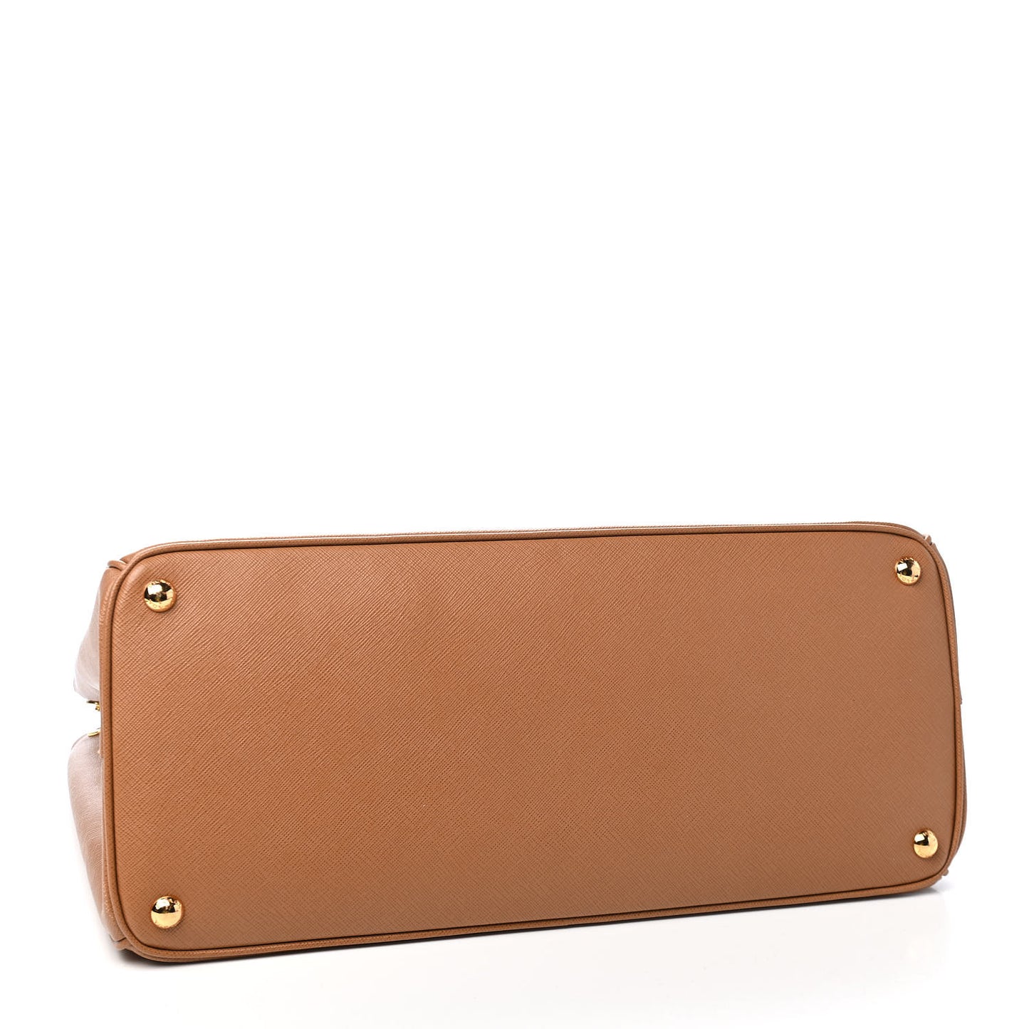 Saffiano Lux Extra Large Galleria Double Zip Tote Caramel