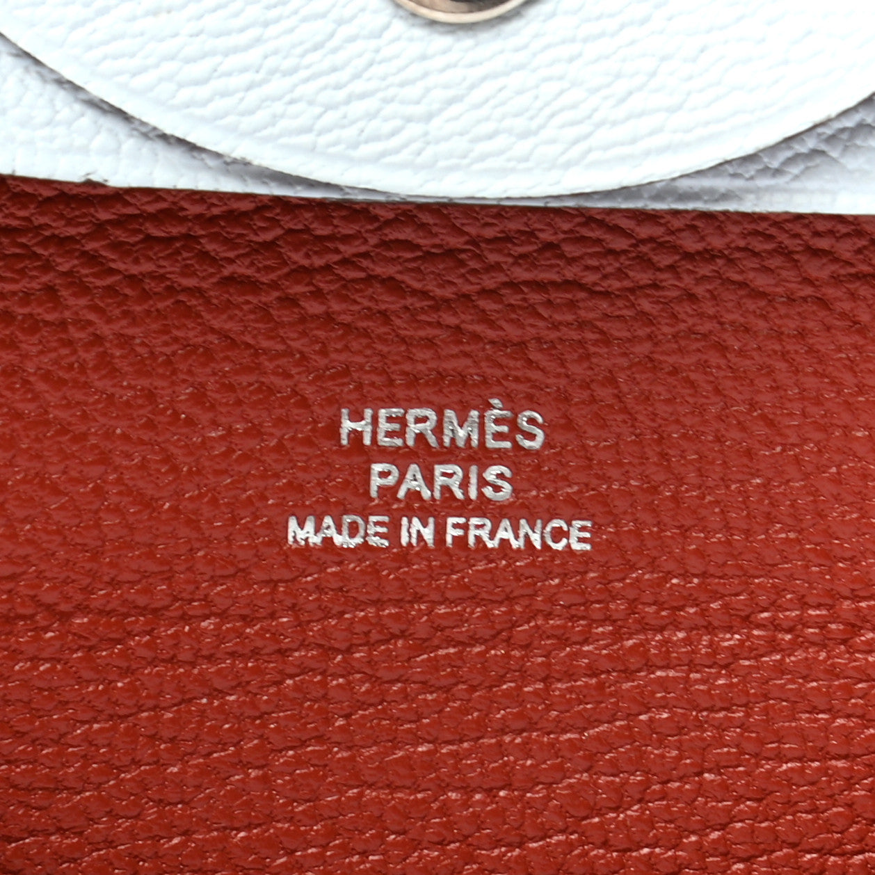 Chevre Mysore Bastia Verso Coin Purse Bleu Brume Brique