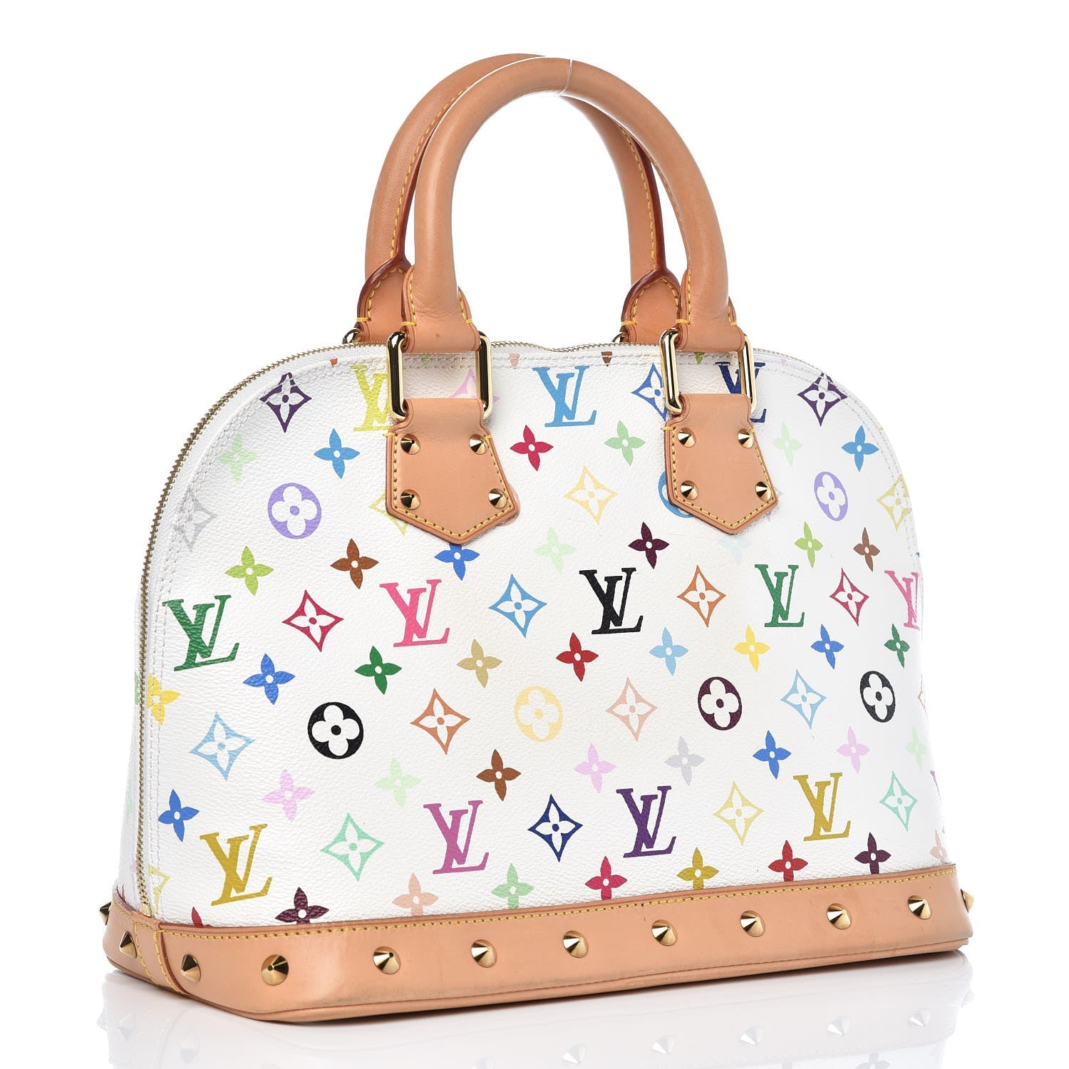 Louis Vuitton Monogram Multicolor Alma White 3 of 11