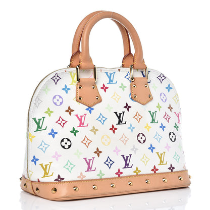 Louis Vuitton Monogram Multicolor Alma White 3 of 11