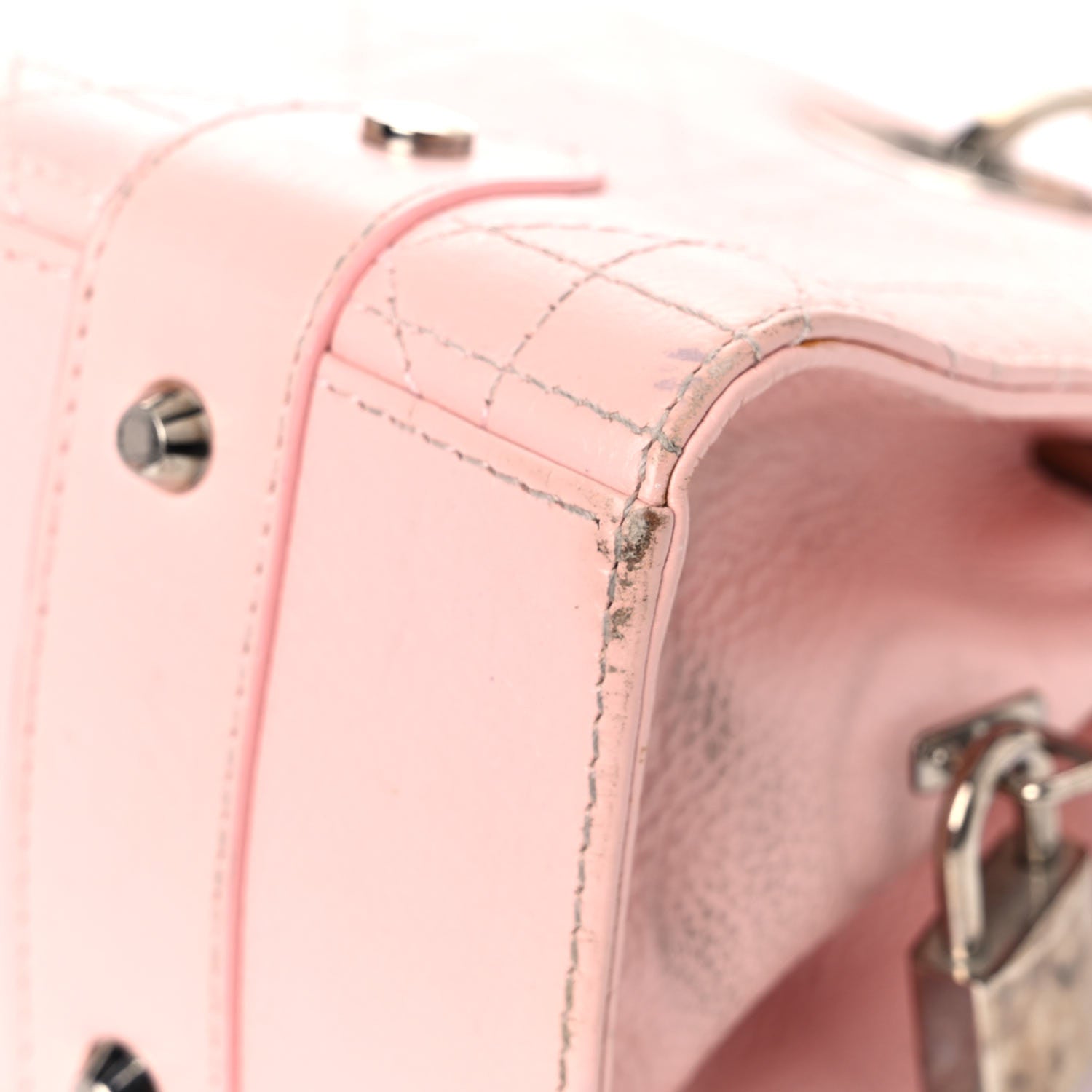 Christian Dior Lambskin Cannage Soft Lady Dior East West Light Pink 11 of 53