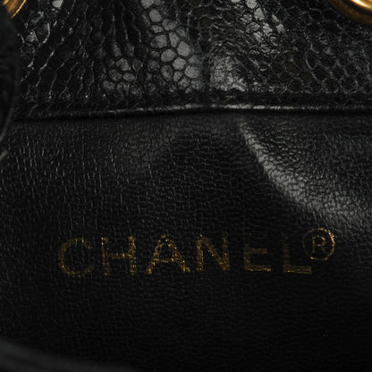 Chanel Caviar CC Drawstring Flap Bag Black 7 of 10