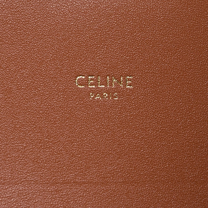 Celine Textile Calfskin Classique Triomphe Bag Natural Tan 9 of 15