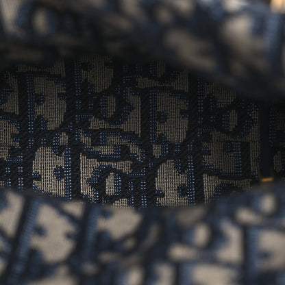Christian Dior Wicker Oblique Mini Lady Dior Bag Blue 5 of 9