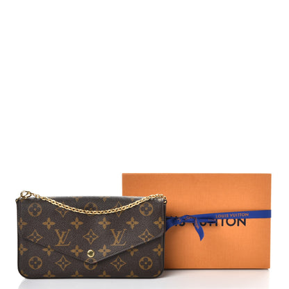 Louis Vuitton Monogram Pochette Felicie Chain Wallet Fuchsia 12 of 12
