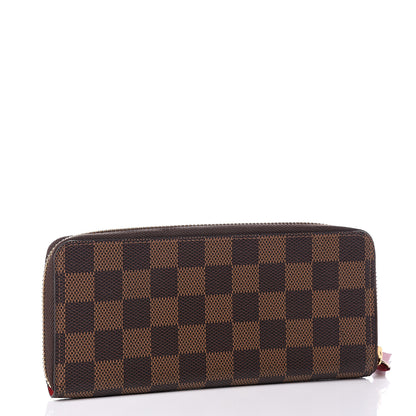 Louis Vuitton Damier Ebene Clemence Wallet Cherry 2 of 8