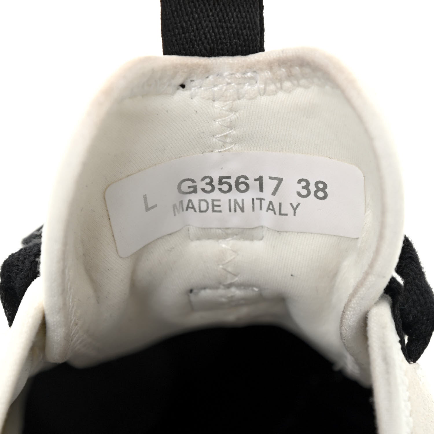 Chanel Velvet Calfskin Mixed Fibers CC Sneakers 38 Ivory Black 7 of 7