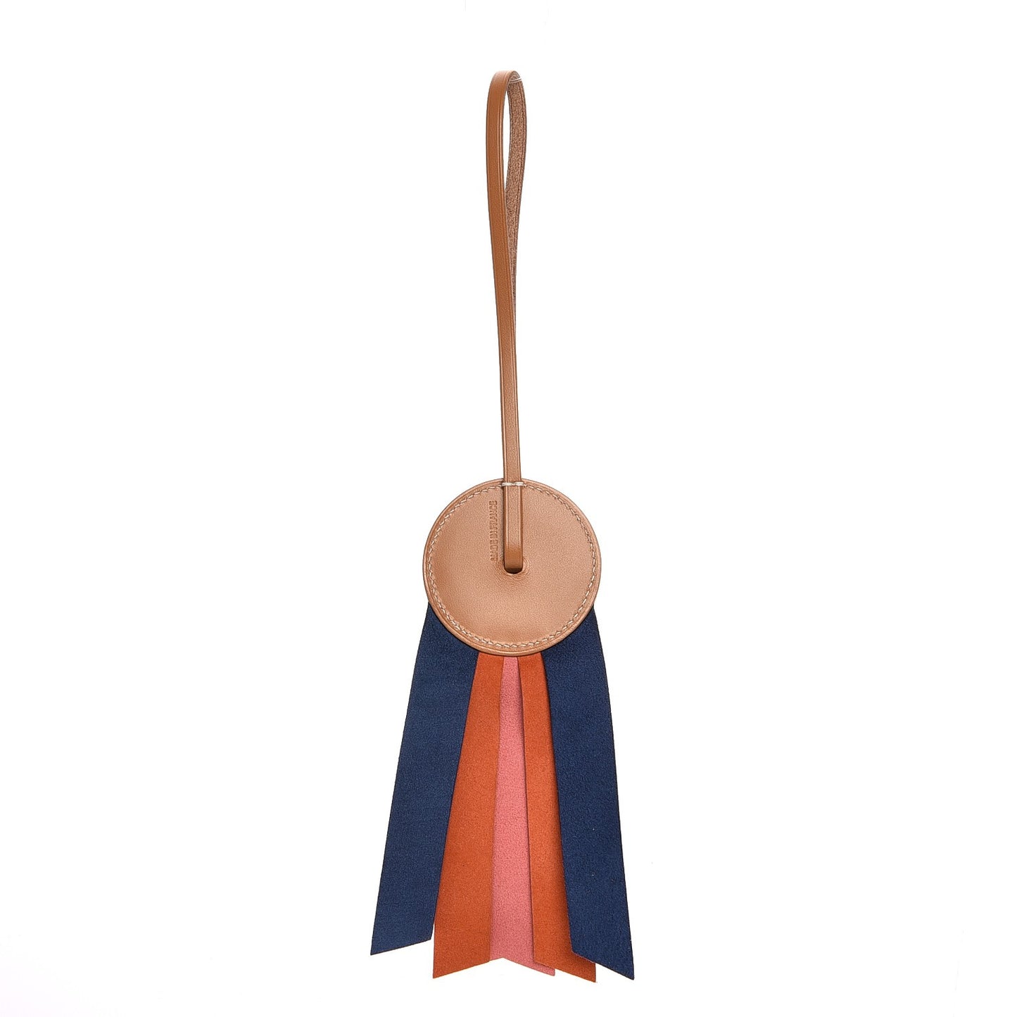 Vache Hunter Milo Lambskin Paddock Flot Bag Charm Rose Azalee Coraline Bleu de Malte