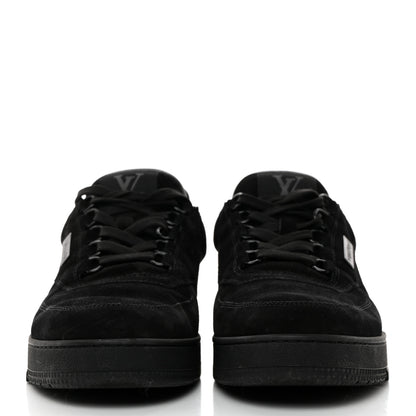 Louis Vuitton Suede Mens LV Trainer Sneakers 8 Black 2 of 9