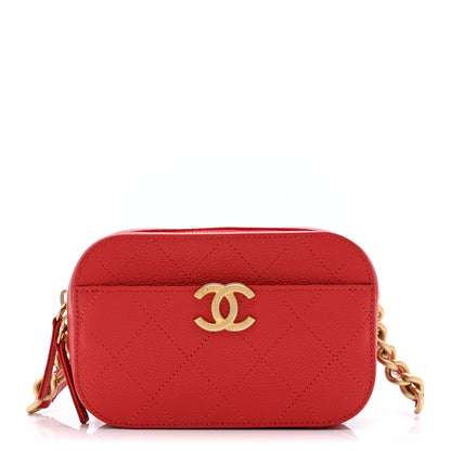 Chanel Caviar Quilted Waist Bag Red 1 of 10