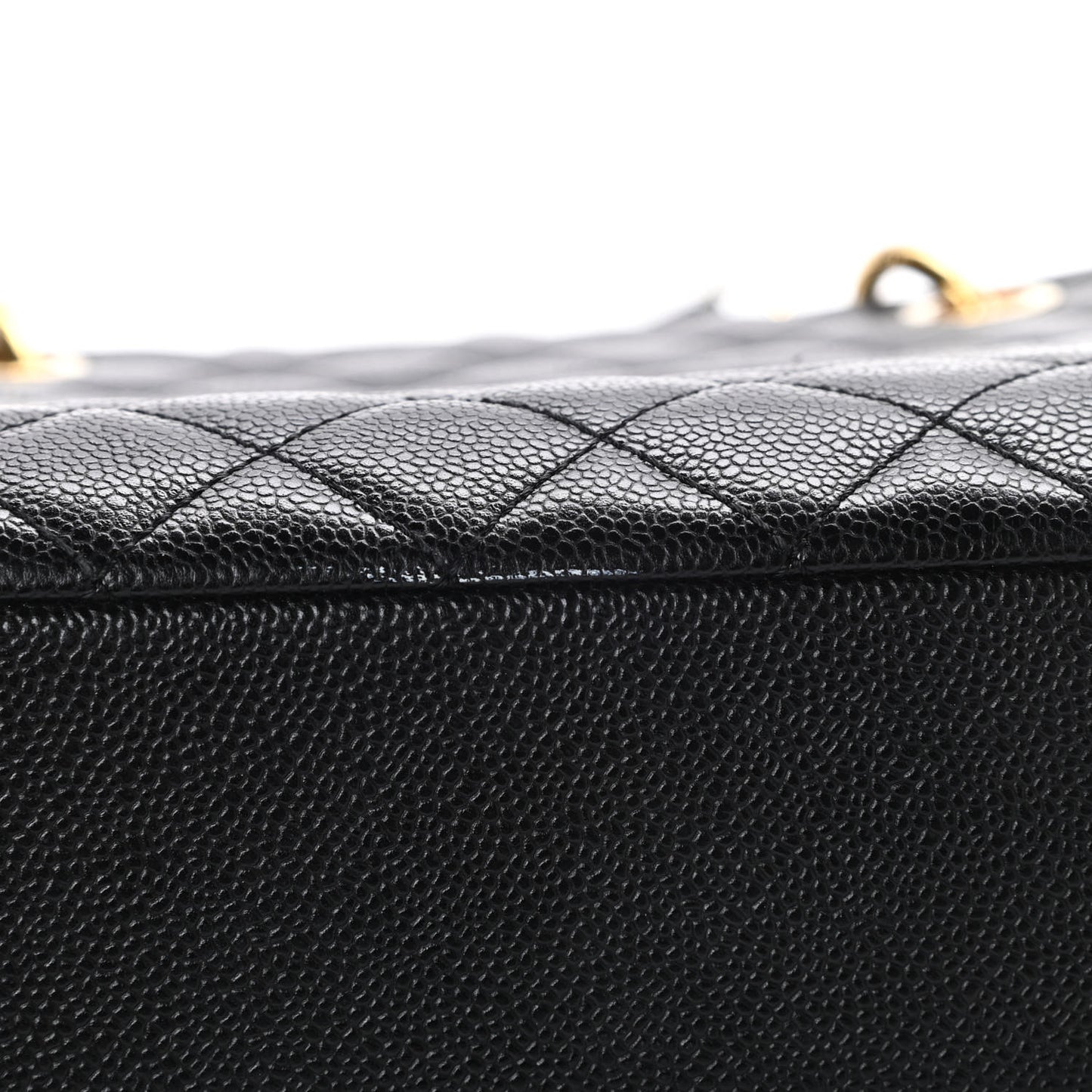 Caviar Quilted Grand Shopping Tote GST Black