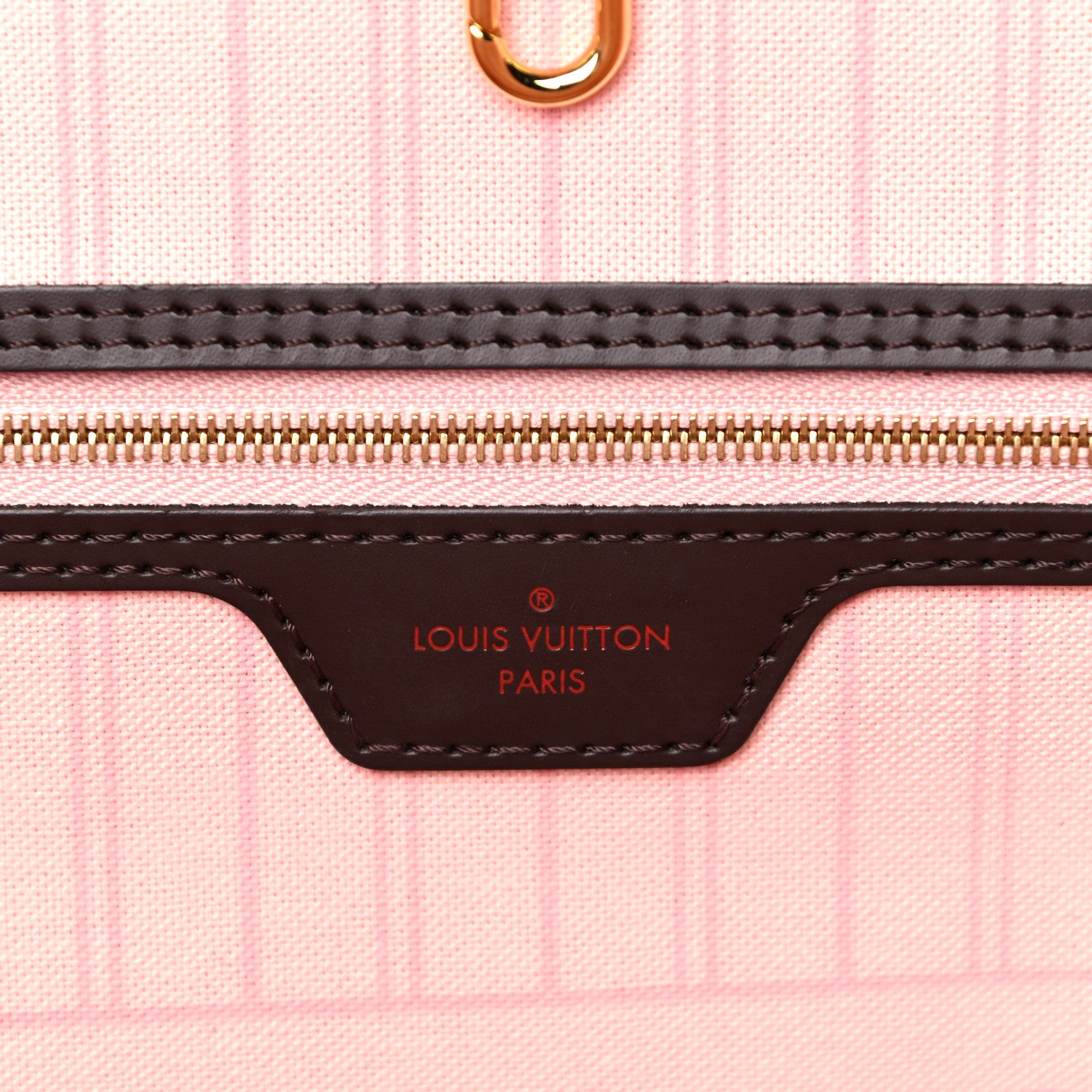 Louis Vuitton Damier Ebene Neo Neverfull MM Rose Ballerine 6 of 13