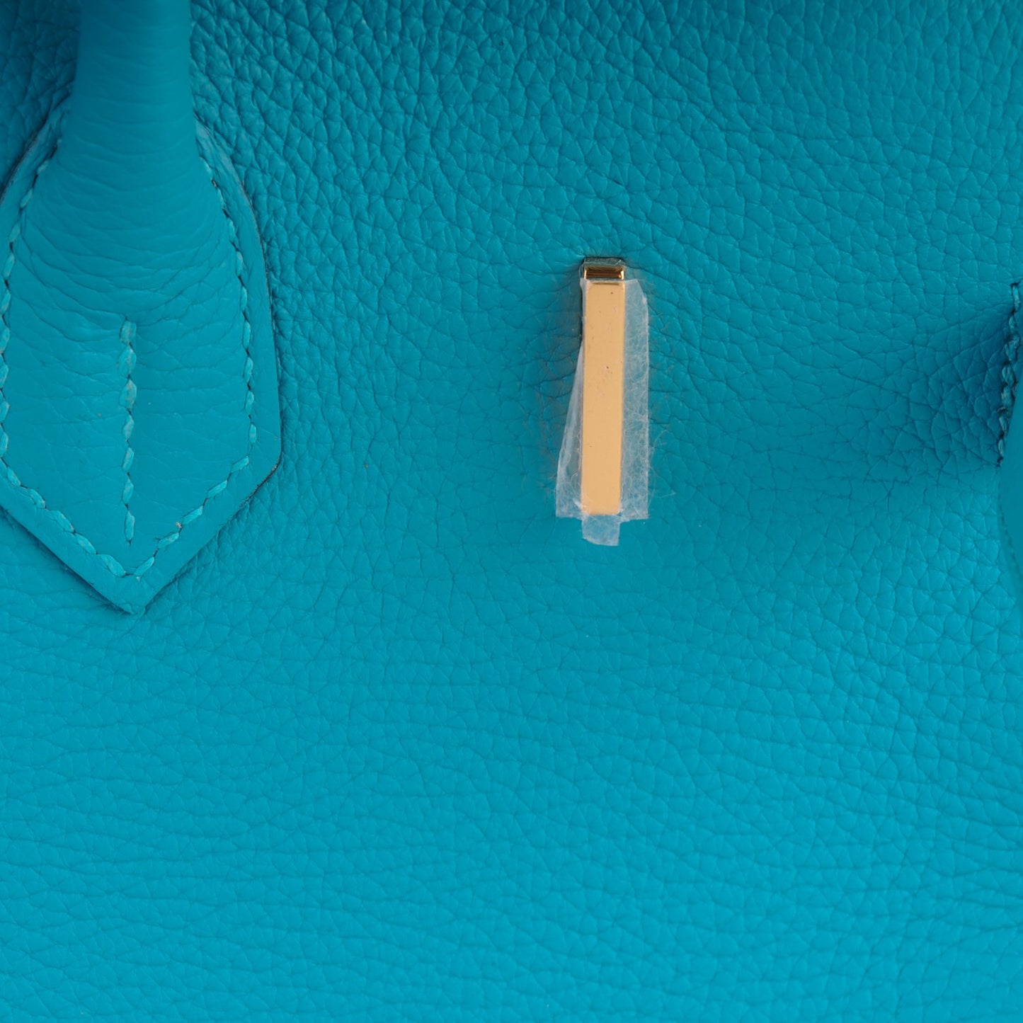 Taurillon Clemence Birkin 35 Turquoise