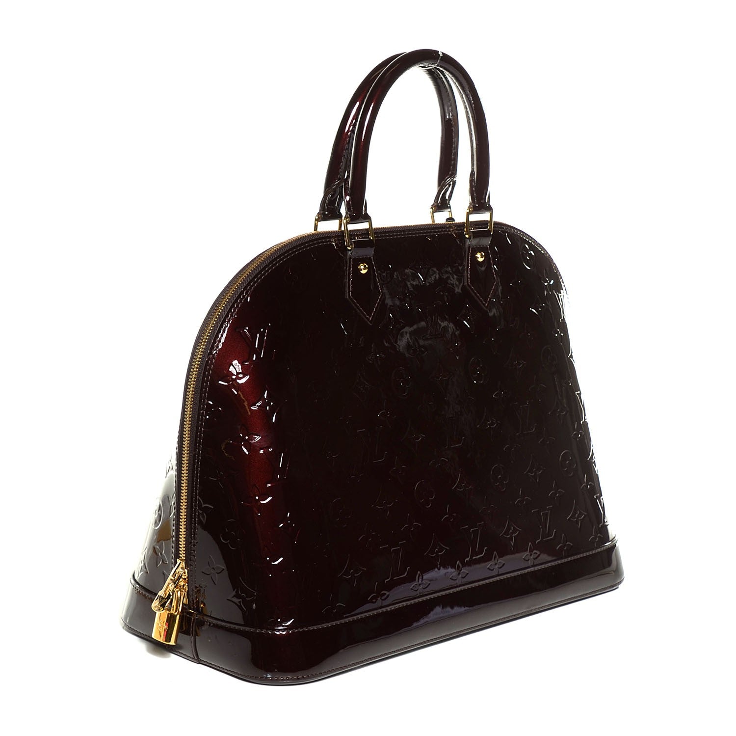 Louis Vuitton Vernis Alma GM Amarante 3 of 7