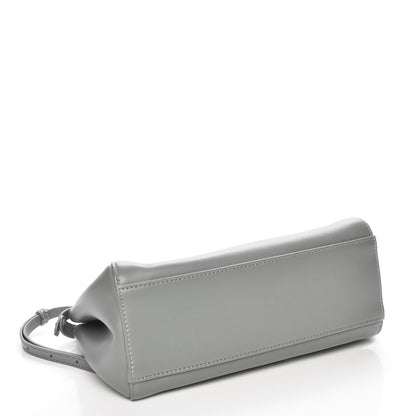 Fendi Nappa Colorblock Mini Peekaboo Iconic Satchel Grigio Chiaro Fragola Blue 4 of 7