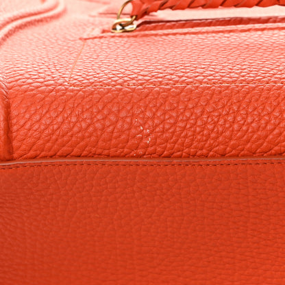 Celine Grained Calfskin Medium Phantom Luggage Burnt Orange 12 of 15