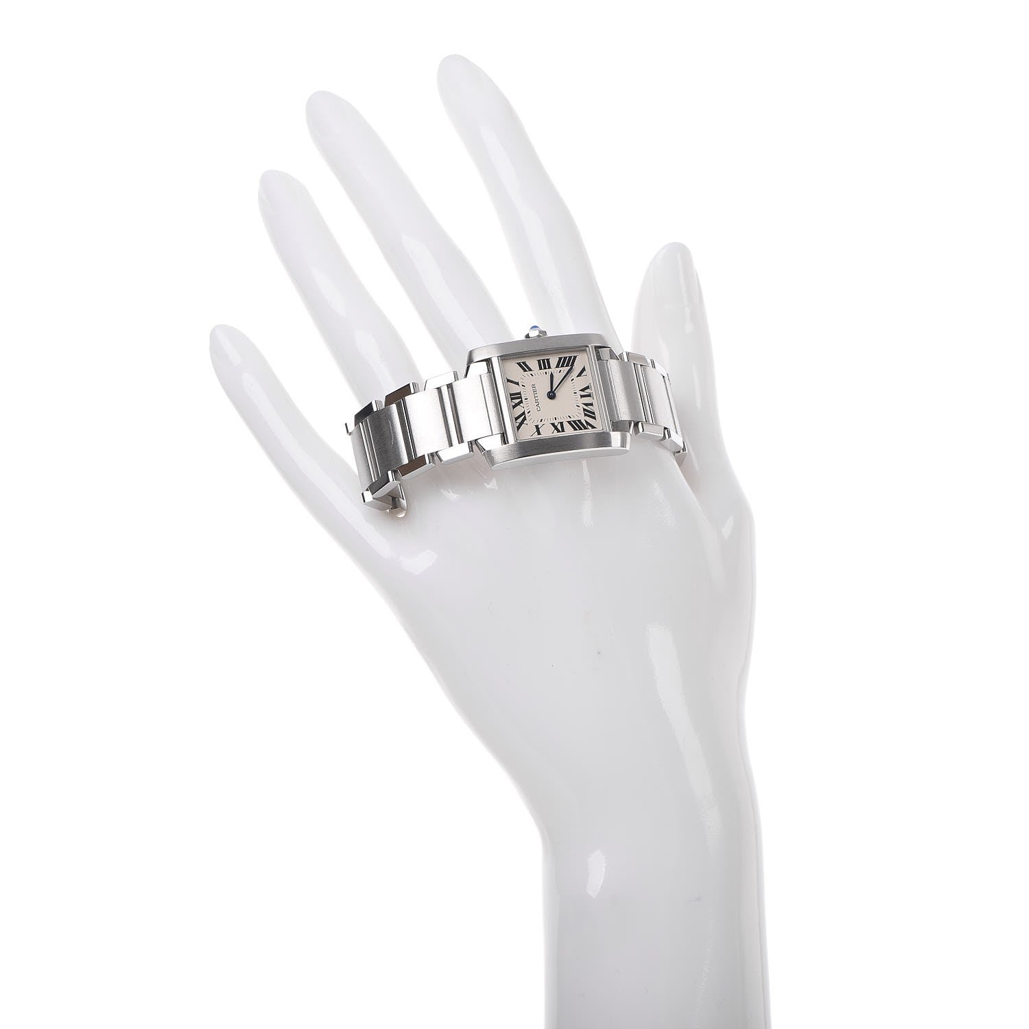 Cartier Stainless Steel 25mm Tank Francaise Quartz Watch 2 of 9