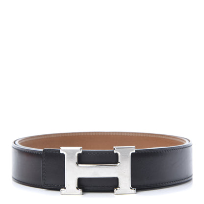 Hermes Box Togo 32mm H Belt 100 Black Gold 1 of 10