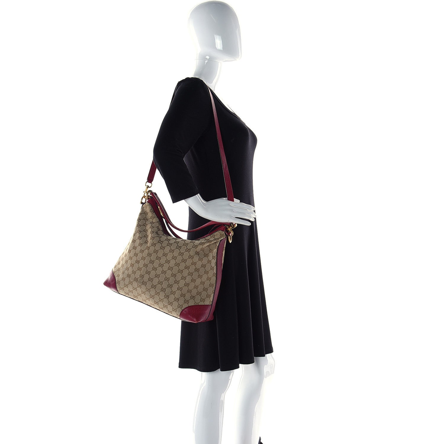 Gucci Monogram Small Miss GG Hobo Red 3 of 21