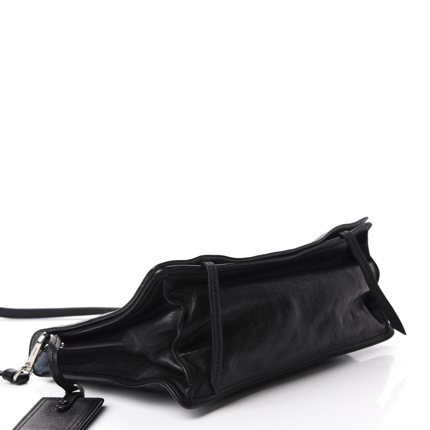 Glace Calf Etiquette Flap Black Astrale