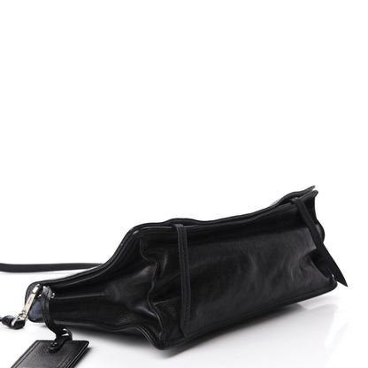 Prada Glace Calf Etiquette Flap Black Astrale 4 of 10