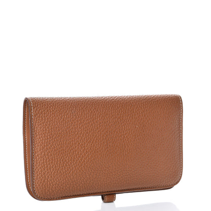 Hermes Togo Dogon Duo Wallet Gold 3 of 13