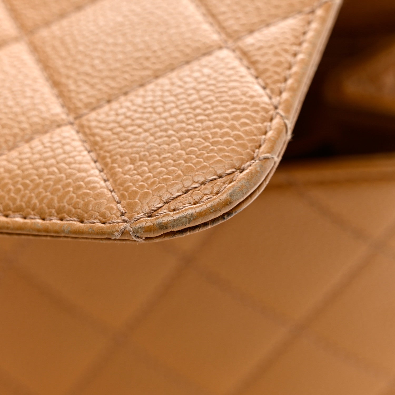 Chanel Caviar Quilted Jumbo Kelly Flap Beige 12 of 16