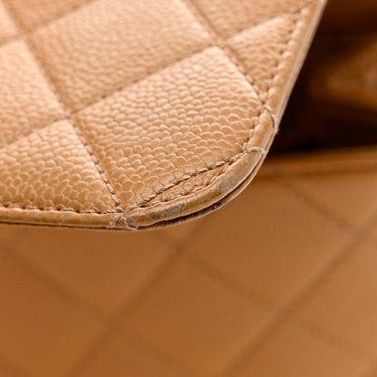Chanel Caviar Quilted Jumbo Kelly Flap Beige 12 of 16