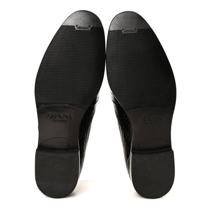 Prada Crocodile Mens Oxford 9 Black 6 of 10