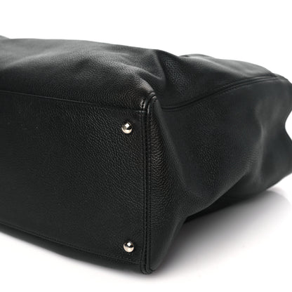 Chanel Calfskin Cerf Executive Shopper Tote Black 11 of 12