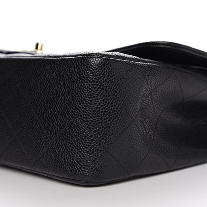 Chanel Caviar Quilted Jumbo Double Flap Black 8 of 11