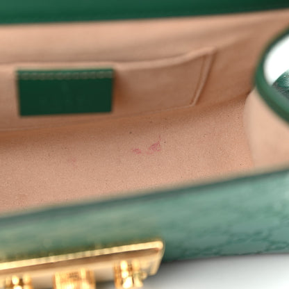 Gucci Guccissima Small Padlock Shoulder Bag Emerald 12 of 12