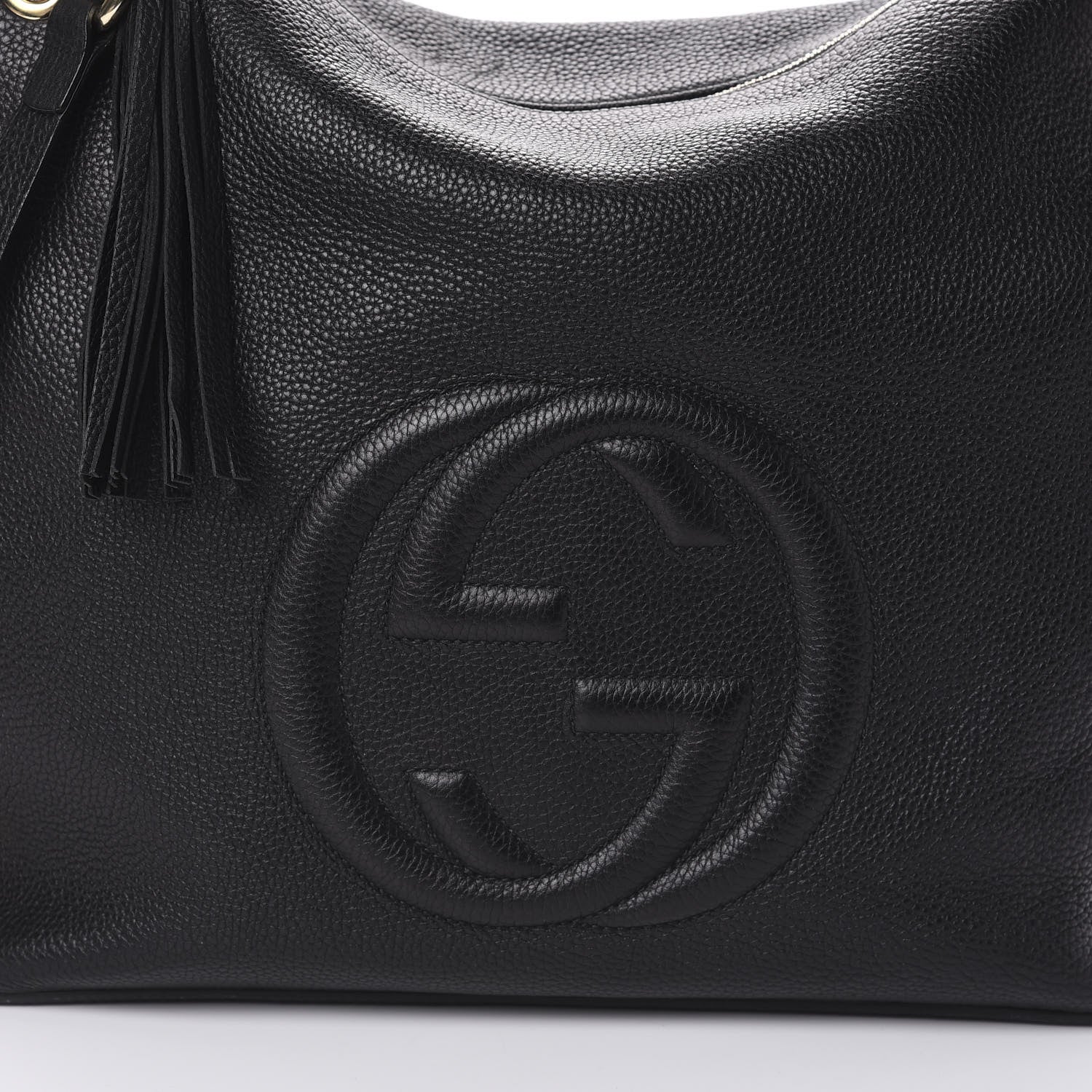 Gucci Pebbled Calfskin Large Soho Hobo Black 7 of 9