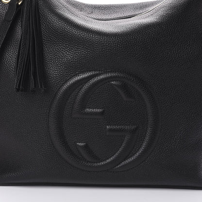 Gucci Pebbled Calfskin Large Soho Hobo Black 7 of 9