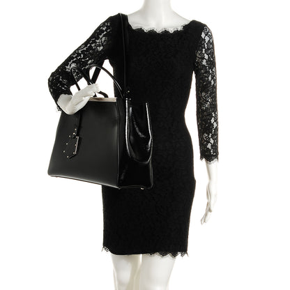 Fendi Patent Vitello Elite Regular 2Jours Tote Black 2 of 11
